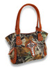 Forest Camouflage Purse with Double Dragon Gothic Cross Croc Trim Main image