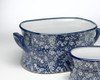 AA Importing 59712 Blue And White Footbath - Set Of 2 Additional image