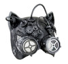 Steamkitty Metallic Finish Steampunk Cat Woman with Goggles Mask Main image
