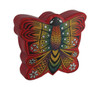 Colorful Embossed Leather Butterfly Shaped Coin Bank Main image