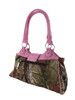 Forest Camouflage Purse with Rhinestone Buckle and Mock Croc Trim Additional image