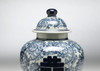 AA Importing 59730 Antiqued Pale Green And Blue Ginger Jar With Lid Additional image