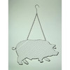 Metal and Mesh Wire Hanging Pig Farmhouse Decor Additional image