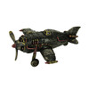 Steampunk Style Bronze Finish Single Propeller Airplane Statue Additional image