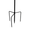 Black Metal Ribbon Pink Butterfly Wind Spinner Garden Stake Additional image