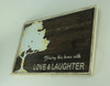 Rustic Wood Love and Laughter Blessings Tree Wall Hanging Additional image