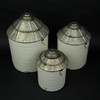 Vintage Farmhouse Tin Silo Canister Set of 3 Additional image
