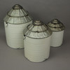 Vintage Farmhouse Tin Silo Canister Set of 3 Additional image