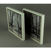 Set of 2 Winter Forest Framed Nature Art Prints 13 Inches Square Additional image
