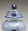 AA Importing 59759 18 Inch Blue & White Ginger Jar Additional image