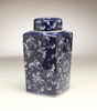 AA Importing 59948 12 Inch Square Blue & White Jar Main image