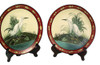 Pair of 10 Inch Diameter Heron Decorative Plates Additional image