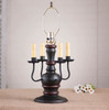 Cedar Creek Lamp Base in Sturbridge Black with Red Additional image