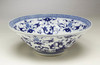 AA Importing 59817 16 Inch Blue & White Bowl Main image