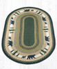 Earth Rugs OP-116 Bear Timbers Oval Patch 20" x 30" Main image