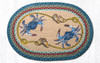 Earth Rugs OP-359 Blue Crab Oval Patch 20" x 30" Main image