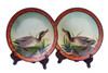 Pair of 10 Inch Diameter Ceramic Duck Decorative Plates Main image