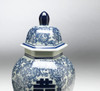 AA Importing 59741 Antiqued Pale Green And Blue Ginger Jar With Lid Additional image