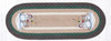 Earth Rugs OP-508 Birdhouse Snowman Oval Patch Runner 13" x 36" Main image