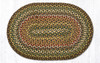Earth Rugs C-51 Fir / Ivory Oval Braided Rug 20" x 30" Main image