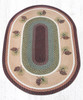 Earth Rugs OP-81 Pinecone Oval Patch 4' x 6' Main image