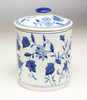 AA Importing 59791 Blue And White Round Jar With Lid Main image