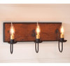 Three Arm Vanity Light in Hartford Pumpkin Additional image