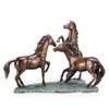 Prairie Dance Frolicking Horse Trio Brass Statue Main image