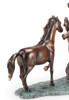 Prairie Dance Frolicking Horse Trio Brass Statue Additional image