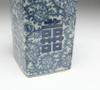 AA Importing 59744 Antiqued Pale Green And Blue Square Jar With Lid Additional image