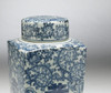 AA Importing 59744 Antiqued Pale Green And Blue Square Jar With Lid Additional image