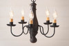 Bed and Breakfast Chandelier in Hartford Black over Red Additional image