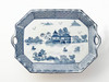 AA Importing 59716A Blue And White 18 Inch Platter Main image