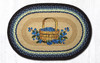 Earth Rugs OP-312 Blueberry Basket Oval Patch 20" x 30" Main image
