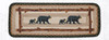 Earth Rugs PP-116 Mama & Baby Bear Oblong Printed Table Runner 13" x 36" Main image