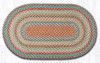 Earth Rugs C-328 Multi 1 Oval Braided Rug 27" x 45" Main image