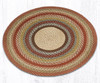 Earth Rugs C-300 Honey / Vanilla / Ginger Round Braided Rug 4 Feet x 4 Feet Main image