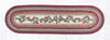 Earth Rugs OP-390 Cranberries Oval Patch Runner 13" x 48" Main image