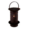 Rustic Tin Finished Metal Star Punched Mini Tart Warmer Lamp Main image