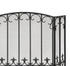 Fleur de Lis 3 Panel Iron Fireplace Screen Additional image