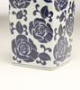AA Importing 59949 12 Inch Square Blue & White Jar Additional image