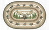 Earth Rugs OP-51 Bull Moose Oval Patch 20" x 30" Main image