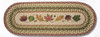 Earth Rugs OP-24 Autumn Leaves Oval Patch Runner 13" x 36" Main image