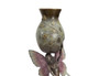 Rose Garden Hand Painted Brass Fairy Vase Additional image