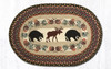 Earth Rugs OP-43 Bear / Moose Oval Patch 20" x 30" Main image