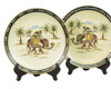 Pair of Elephant With Monkey Decorative Plates 10 Inch Diameter Additional image