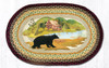 Earth Rugs OP-395 Cabin Bear Oval Patch 20" x 30" Main image