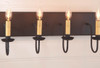 Four Arm Vanity Light in Black Additional image
