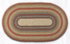 Earth Rugs C-300 Honey / Vanilla / Ginger Oval Braided Rug 27" x 45" Main image