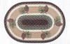 Earth Rugs OP-81 Pinecone Oval Patch 20" x 30" Main image